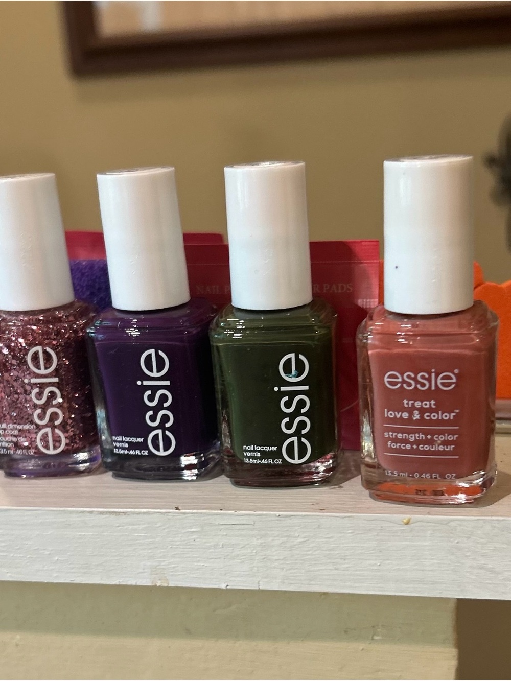 Essie Nail Polish Set - Pink, Purple, Green, Rose Shades